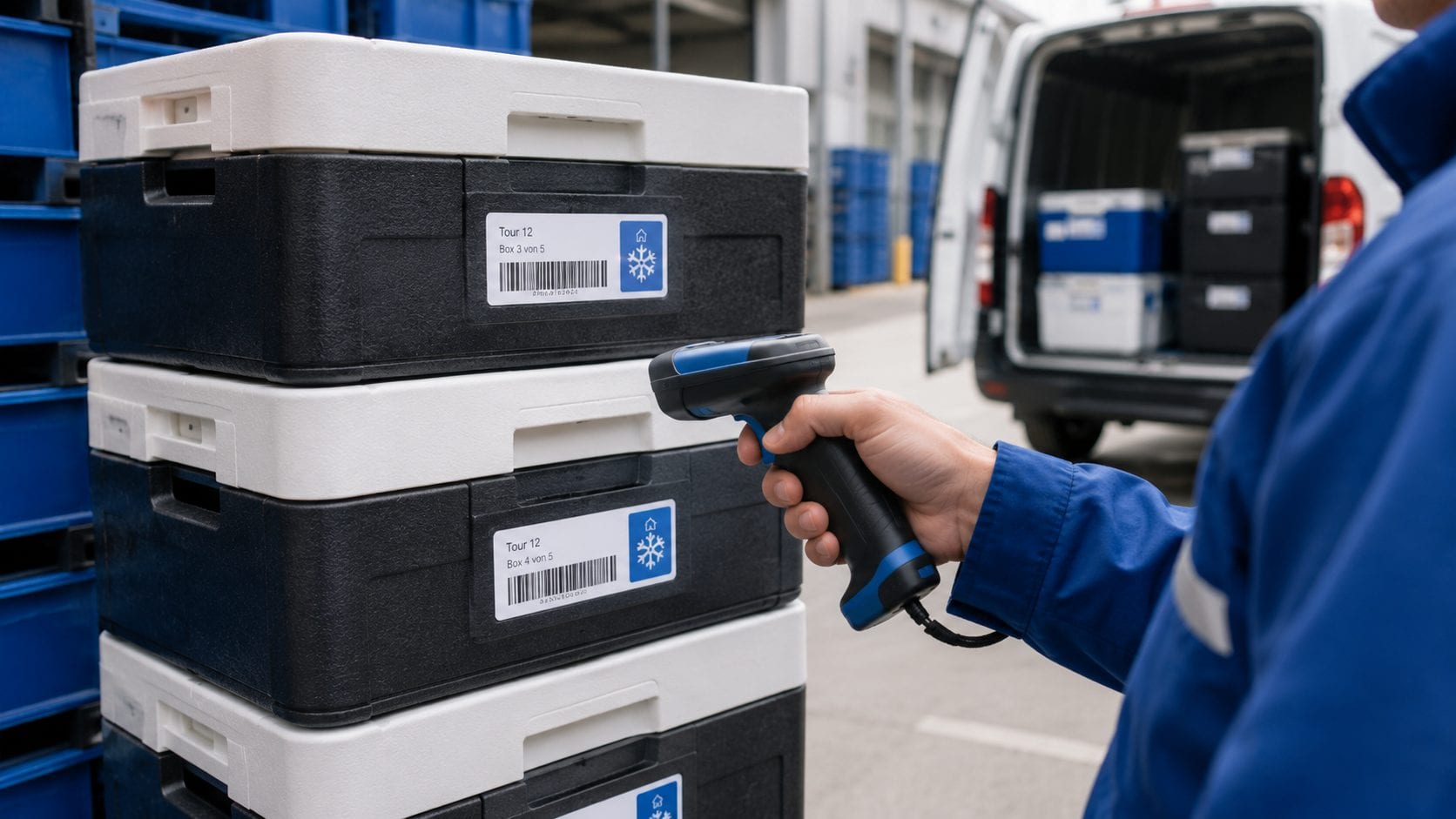 Mehrwegbehälter mit digitaler Erfassung von Ausgabe und Rücknahme